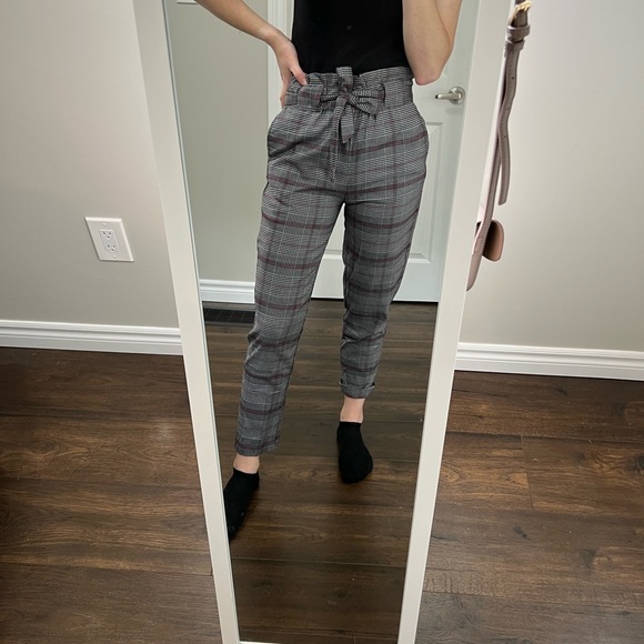 Plaid Straight Leg Fancy Pants - Picture 2 of 5